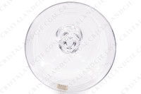 Set of six wine glasses n°3 in crystal by Daum pattern Bolero with a twisted ring on the stem photo-6