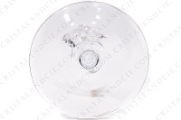 Set of six wine glasses n°3 in crystal by Daum pattern Bolero with a twisted ring on the stem photo-7