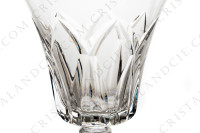 Série de six verres à vin blanc n°4 en cristal de Saint-Louis modèle Camargue présentant un important décor taillé photo-4