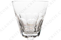 Série de six verres à vin rouge n°3 en cristal de Saint-Louis modèle Caton ornées de côtes plates sur la paraison et d une bague sur la jambe photo-4