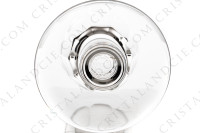 Série de six verres à vin rouge n°3 en cristal de Saint-Louis modèle Caton ornées de côtes plates sur la paraison et d une bague sur la jambe photo-7