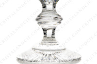 Série de six verres à vin rouge n°3 en cristal de Baccarat modèle Jonzac ornés de pans coupés et d une frise de lauriers sur la paraison, la jambe est ornée d une bague et une étoile décore le pied photo-5