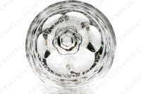 Série de six verres à vin rouge n°3 en cristal de Baccarat modèle Jonzac ornés de pans coupés et d une frise de lauriers sur la paraison, la jambe est ornée d une bague et une étoile décore le pied photo-6