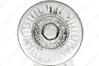 Série de six verres à vin rouge n°3 en cristal de Baccarat modèle Jonzac ornés de pans coupés et d une frise de lauriers sur la paraison, la jambe est ornée d une bague et une étoile décore le pied photo-7