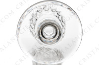 Set if six wine glasses n°3 in crystal by Saint-Louis pattern Massenet with an important cut pattern on the gob and a ring on the dawn of the stem photo-7