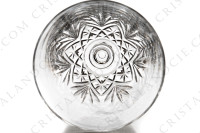 Set if six wine glasses n°3 in crystal by Saint-Louis pattern Massenet with an important cut pattern on the gob and a ring on the dawn of the stem photo-6