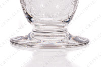 Série de six verres à vin blanc n°4 en cristal de Baccarat modèle Michelangelo présentant un important décor gravé photo-5