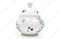 Sucrier en porcelaine de Limoges de la maison Le Lys Royal modèle Kakiemon photo-2
