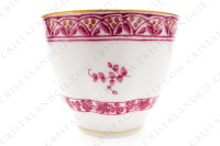 Tasse à café en porcelaine de Limoges de la maison Haviland modèle Arbre pourpre forme Lutèce orné d un arbre fleuri pourpre et jaune en son centre, de frises végétales et d un liseré or photo-7