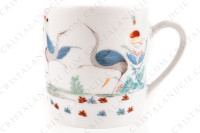Tasse à café en porcelaine de Limoges de la maison Le Lys Royal modèle Kakiemon photo-3