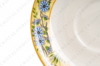 Tea cup in Limoges china by William Guerin and Cie decorated with a polychrome frieze of flowers and birds of paradise photo-8