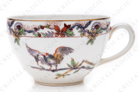 Tea cup in Limoges china by Bernardaud decorated with a polychrome Japanese pattern photo-3