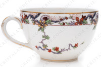 Tea cup in Limoges china by Bernardaud decorated with a polychrome Japanese pattern photo-6
