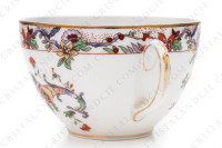 Tea cup in Limoges china by Bernardaud decorated with a polychrome Japanese pattern photo-5