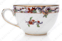 Tasse à thé en porcelaine de Limoges de la maison Bernardaud ornée d un décor polychrome japonisant photo-6