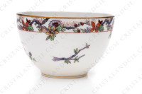 Tea cup in Limoges china by Bernardaud decorated with a polychrome Japanese pattern photo-7