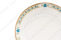 Tasse à thé en porcelaine de Limoges de la maison Haviland modèle Nankin à décor de fleurs en camaïeu de bleus et rehauts or photo-7
