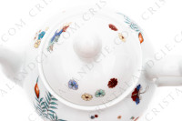 Théière en porcelaine de Limoges de la maison Le Lys Royal modèle Kakiemon photo-5