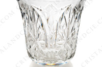 Vase en cristal de Saint-Louis modèle 411 présentant un riche décor taillé de biseaux et étoiles photo-3