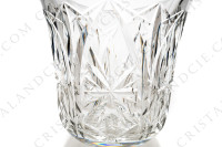 Vase en cristal de Saint-Louis modèle 411 présentant un riche décor taillé de biseaux et étoiles photo-4