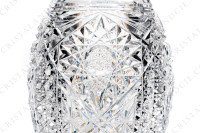Vase en cristal de Baccarat présentant un riche décor taillé photo-5