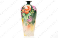 Vase in Limoges china by Quinque Mercier hand painted by F photo-2