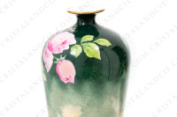 Vase in Limoges china by Quinque Mercier hand painted by F photo-10