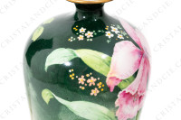 Vase in Limoges china by Quinque Mercier hand painted by F photo-11