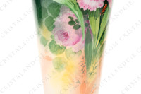 Vase in Limoges china by Quinque Mercier hand painted by F photo-12