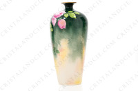 Vase in Limoges china by Quinque Mercier hand painted by F photo-3