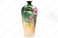 Vase in Limoges china by Quinque Mercier hand painted by F photo-4