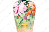 Vase in Limoges china by Quinque Mercier hand painted by F photo-7
