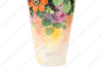 Vase in Limoges china by Quinque Mercier hand painted by F photo-10