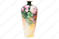 Vase in Limoges china by Quinque Mercier hand painted by F photo-4