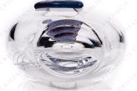 Vase en cristal de Daum modèle Florilège orné d un papillon en pâte de verre bleu et mauve photo-8