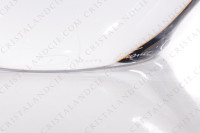 Vase en cristal de Daum modèle Florilège orné d un papillon en pâte de verre bleu et mauve photo-9