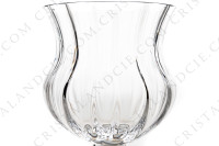 Vase en cristal de Daum modèle Vérone dont la paraison est ornée de côtes vénitiennes, muni d un pied creux photo-3