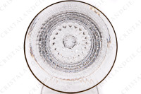 Verre à eau n°2 en cristal de Saint-Louis modèle Apollo or présentant un important décor taillé et des filets or photo-5