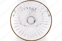 Verre à eau n°2 en cristal de Saint-Louis modèle Apollo or présentant un important décor taillé et des filets or photo-6