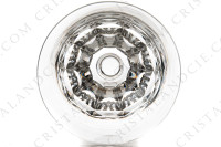 Verre à eau n°2 en cristal de Saint-Louis modèle Caton ornées de côtes plates sur la paraison et d une bague sur la jambe photo-5