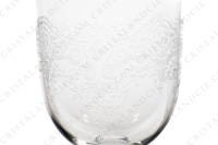 Water glass n°2 in crystal by Baccarat pattern Medicis gold shape 8470 engraving 8828 with an important engraved pattern photo-3