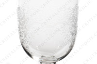Water glass n°2 in crystal by Baccarat pattern Medicis gold shape 8470 engraving 8828 with an important engraved pattern photo-4