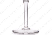 Verre à eau n°2 en cristal de Saint-Louis modèle Meurice gravure au pantographe numéro 108, présentant des guirlandes de fleurs surmontées de nœuds photo-4