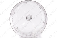 Verre à eau n°2 en cristal de Saint-Louis modèle Meurice gravure au pantographe numéro 108, présentant des guirlandes de fleurs surmontées de nœuds photo-5