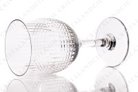 Water glass n°2 in crystal by Baccarat pattern Nancy with an important cut pattern photo-2