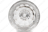 Verre à eau n°2 en cristal de Saint-Louis modèle Trianon dont la paraison est ornée de facettes surmontées d une frise de pointes de diamant, jambe à pans coupés muni d une bague à mi-hauteur photo-5