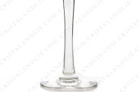 Verre à liqueur en cristal double couches vert de Saint-Louis modèle 701 présentant un décor taillé photo-4