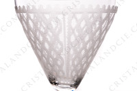 Verre à vin rouge n°3 en cristal de Baccarat modèle Alhambra ( Bruxelles) orné d un décor gravé photo-3