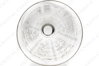 Wine glass n°4 in crystal by Baccarat pattern Argentina with an important engraved pattern photo-5