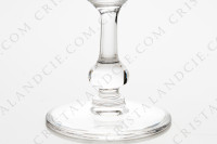 Verre à vin rouge n°3 en cristal de Saint-Louis modèle Bizet, orné d une bague sur la jambe photo-4